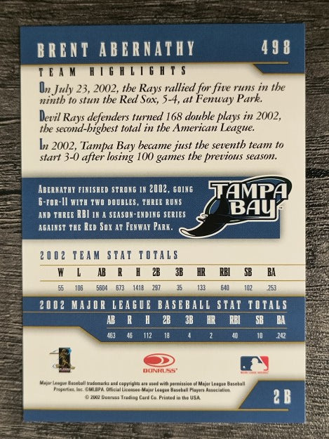 2003 Donruss Team Heroes #498 Brent Abernathy