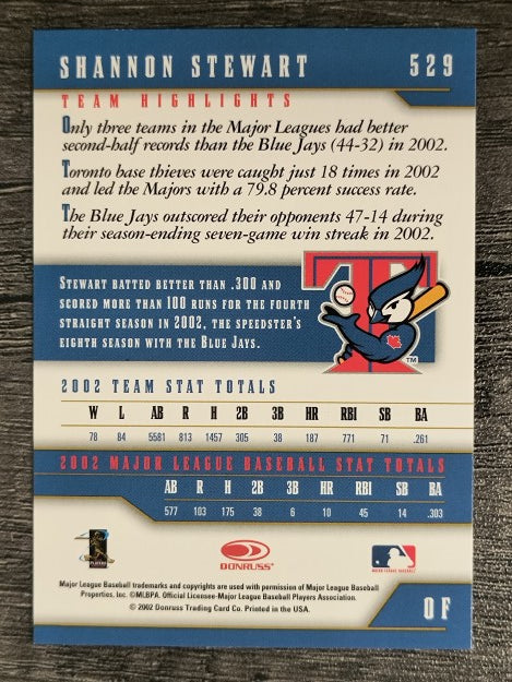 2003 Donruss Team Heroes #529 Shannon Stewart