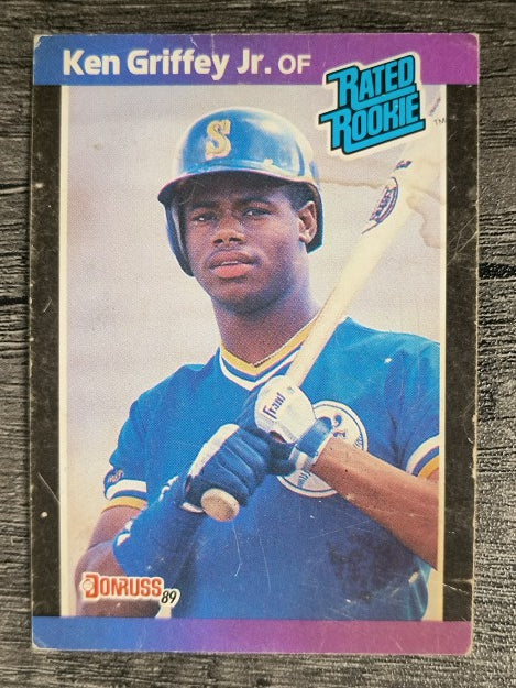 1989 Donruss #33 Ken Griffey Jr. RR RC (POOR)