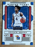 2020-21 Panini Contenders Draft Picks Winning Tickets #35 Devonte' Graham