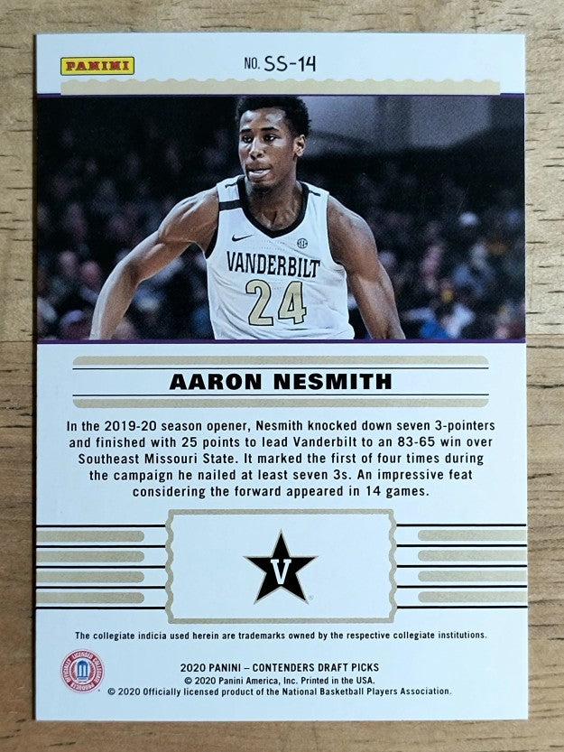 2020-21 Panini Contenders Draft Picks Front-Row Seats #14 Aaron Nesmith