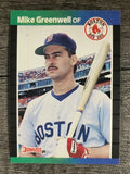 1989 Donruss #186 Mike Greenwell