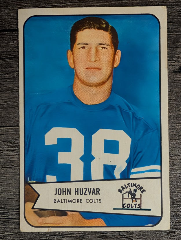 1954 Bowman #2 John Huzvar RC (VGEX)
