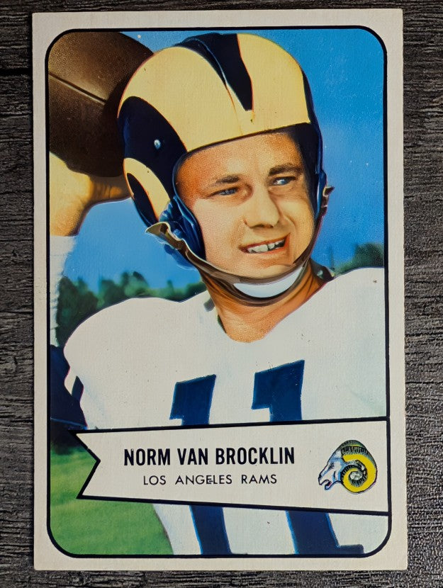 1954 Bowman #8 Norm Van Brocklin (EX)