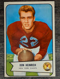 1954 Bowman #92 Don Heinrich SP RC (EX)