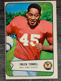 1954 Bowman #102B Emlen Tunnell COR/Name spelled Tunnell (EX)