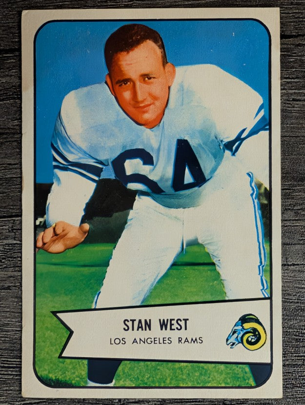 1954 Bowman #103 Stan West RC (VG)