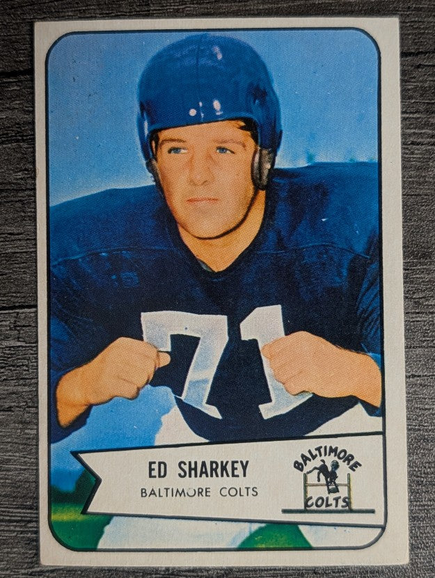 1954 Bowman #109 Ed Sharkey RC (VGEX)