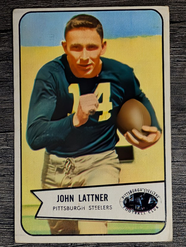 1954 Bowman #128 John Lattner RC (VGEX)