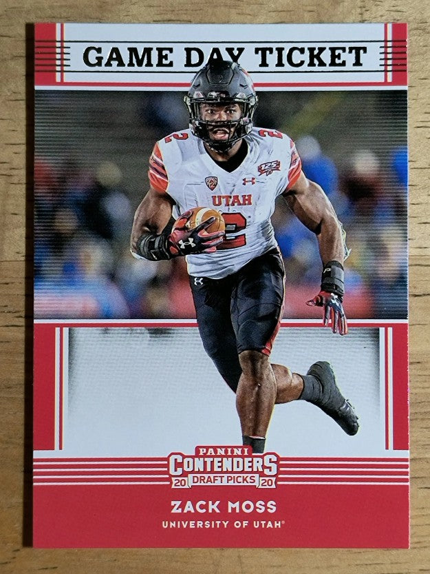 2020 Panini Contenders Draft Picks Game Day Tickets #24 Zack Moss