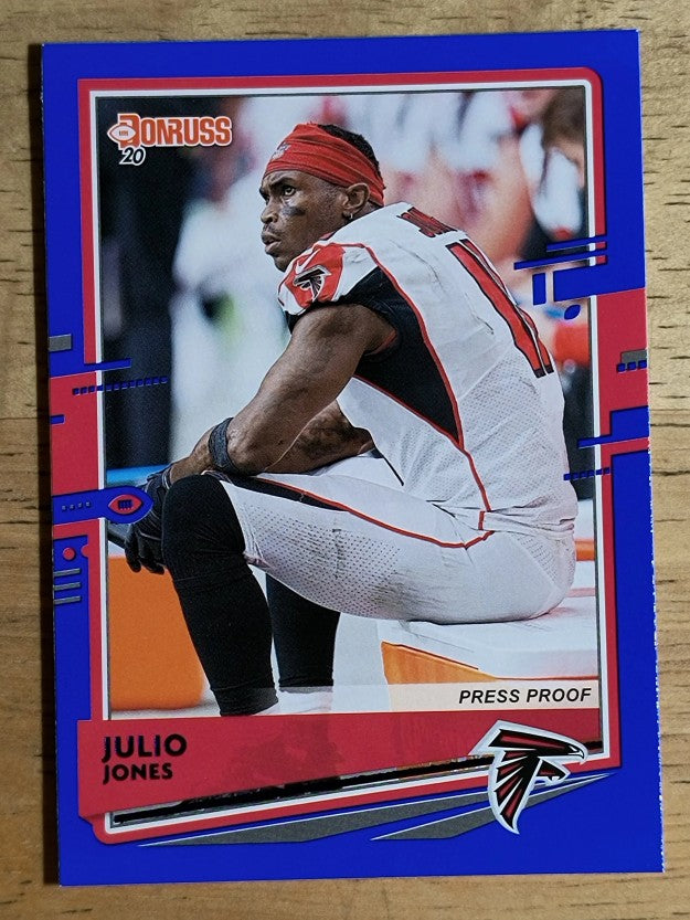 2020 Donruss Press Proof Blue #28B Julio Jones