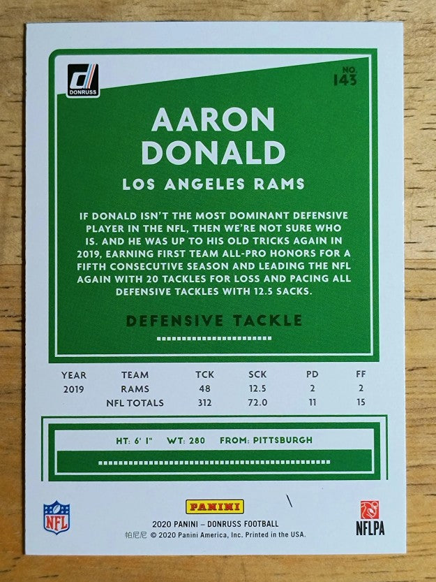 2020 Donruss #143 Aaron Donald