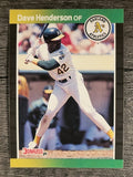 1989 Donruss #450 Dave Henderson