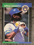 1989 Donruss #457 Jeffrey Leonard