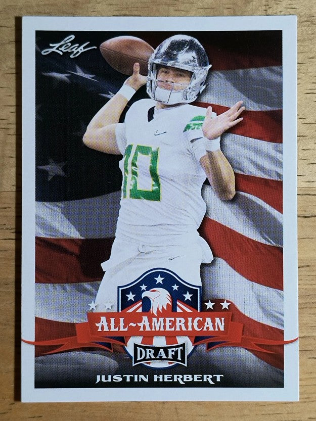 2020 Leaf Draft #63 Justin Herbert AA