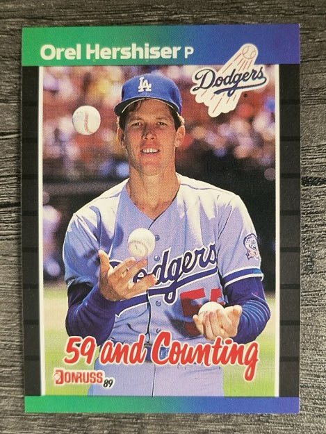 1989 Donruss #648 Orel Hershiser/59 and Counting
