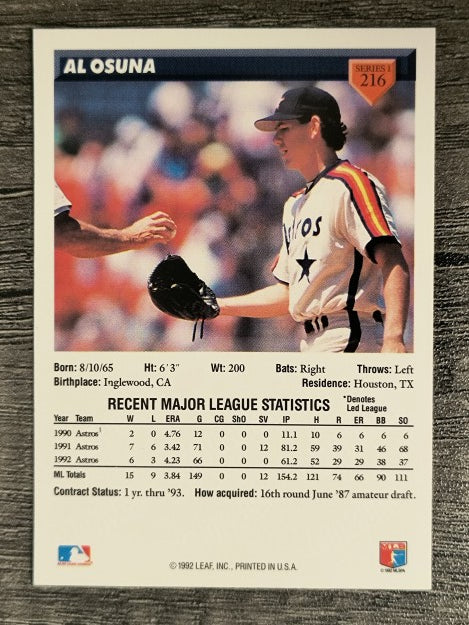 1993 Donruss #216 Al Osuna
