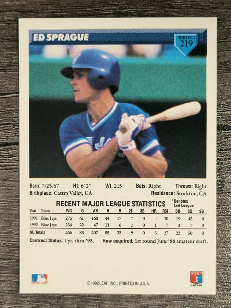 1993 Donruss #219 Ed Sprague