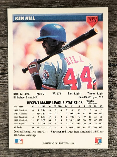 1993 Donruss #220 Ken Hill