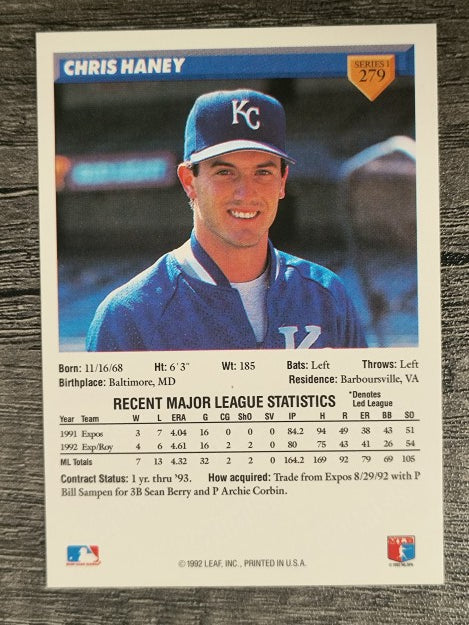 1993 Donruss #279 Chris Haney