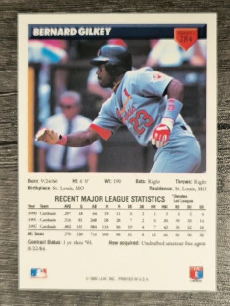 1993 Donruss #284 Bernard Gilkey