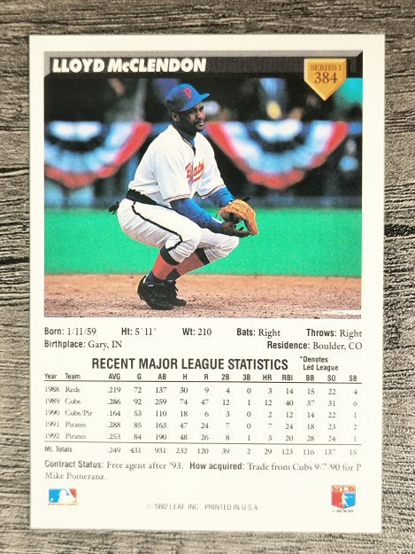 1993 Donruss #384 Lloyd McClendon