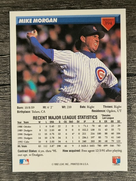 1993 Donruss #394 Mike Morgan