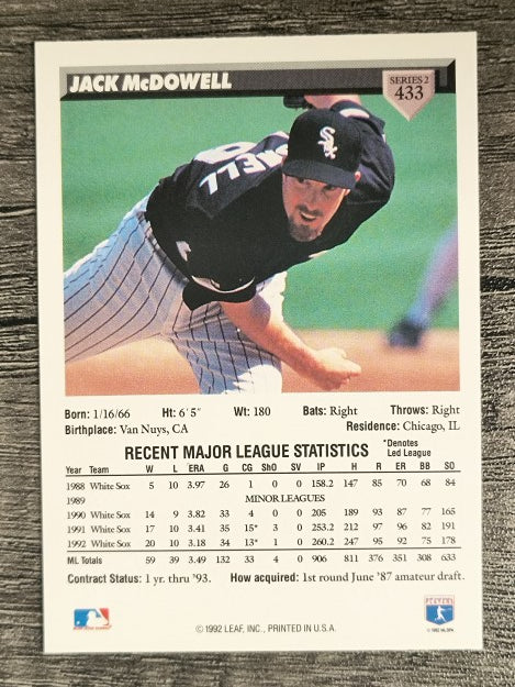 1993 Donruss #433 Jack McDowell