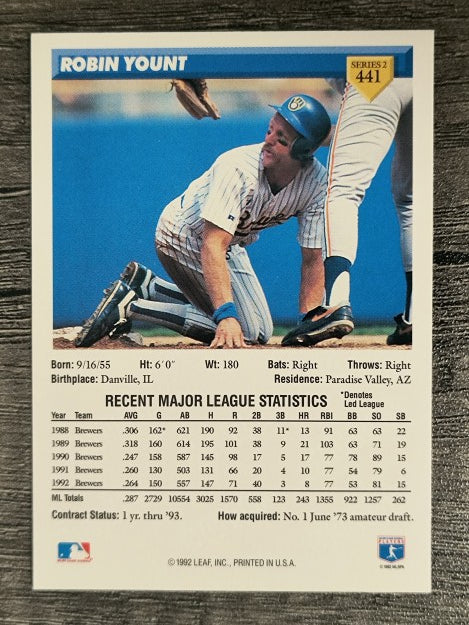 1993 Donruss #441 Robin Yount