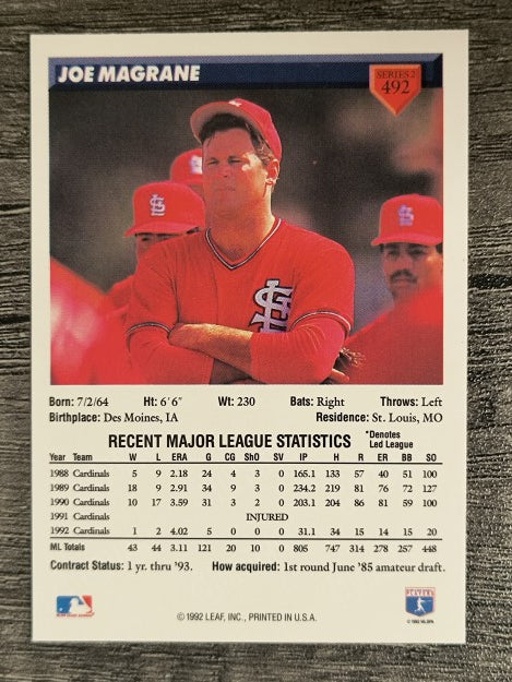 1993 Donruss #492 Joe Magrane