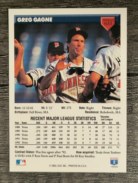 1993 Donruss #633 Greg Gagne