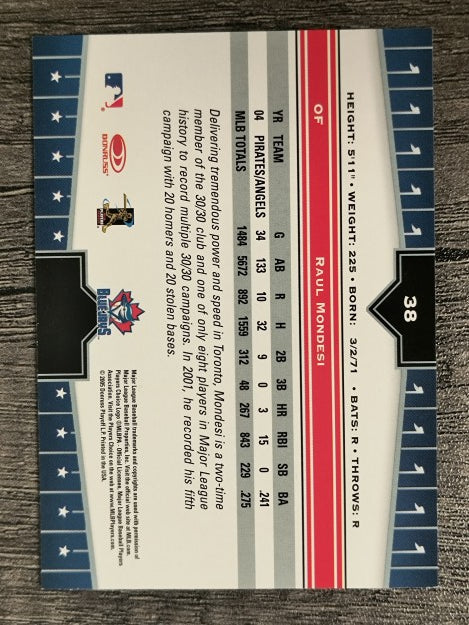 2005 Donruss Champions #38 Raul Mondesi