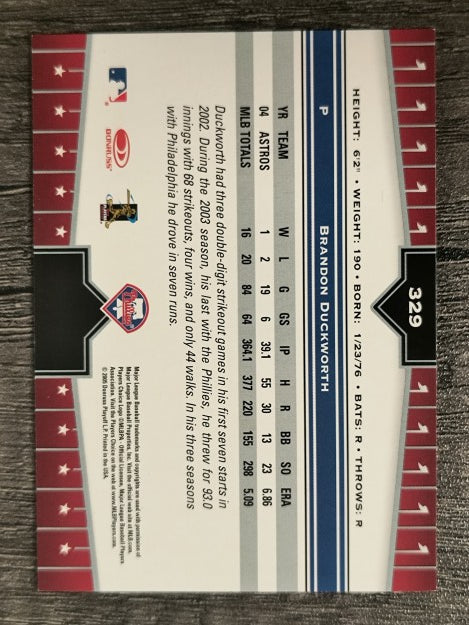 2005 Donruss Champions #329 Brandon Duckworth