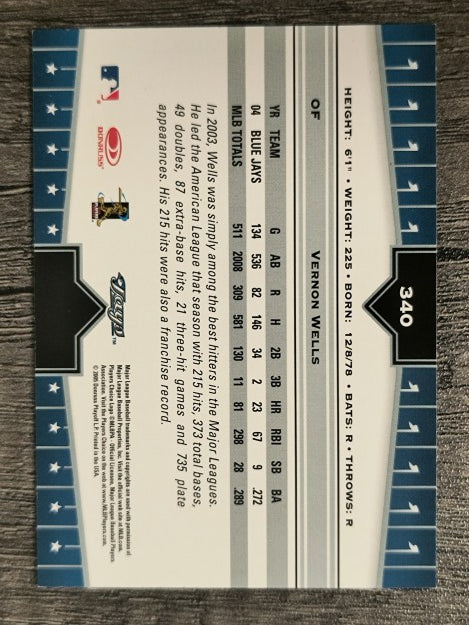 2005 Donruss Champions #340 Vernon Wells