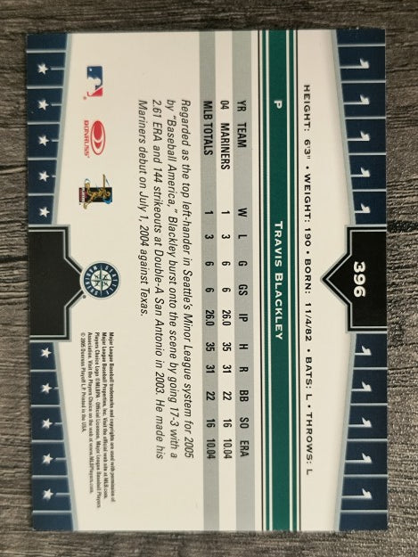 2005 Donruss Champions #396 Travis Blackley