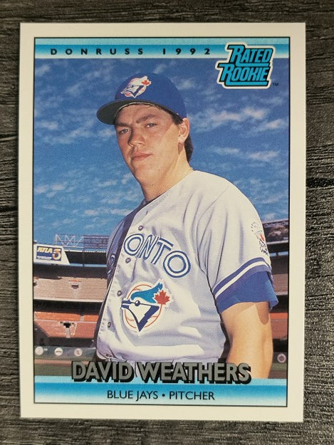 1992 Donruss #418 David Weathers RR RC