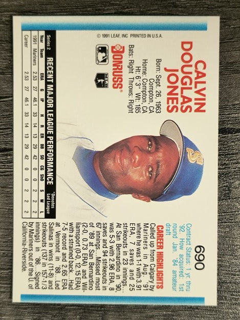 1992 Donruss #690 Calvin Jones
