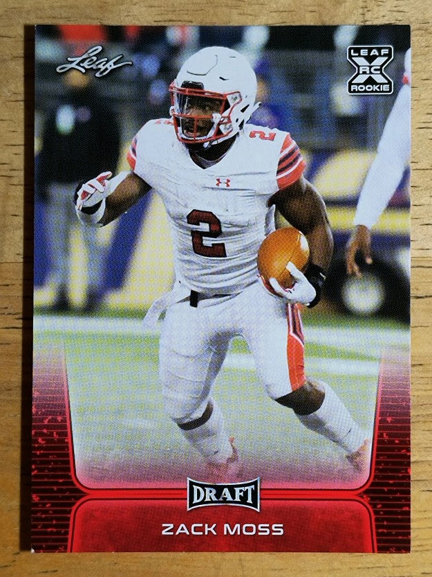 2020 Leaf Draft Red #60 Zack Moss