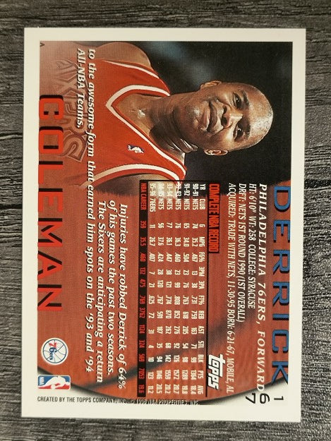 1996-97 Topps #167 Derrick Coleman