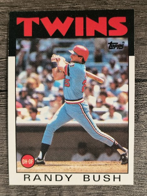 1986 Topps #214 Randy Bush