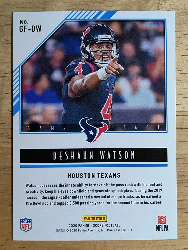2020 Score Game Face #15 Deshaun Watson