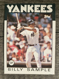 1986 Topps #533 Billy Sample
