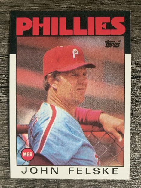 1986 Topps #621 John Felske MG