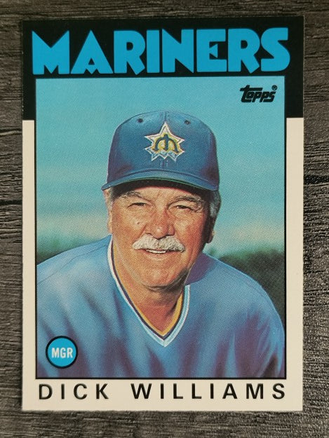 1986 Topps Traded #124T Dick Williams MG