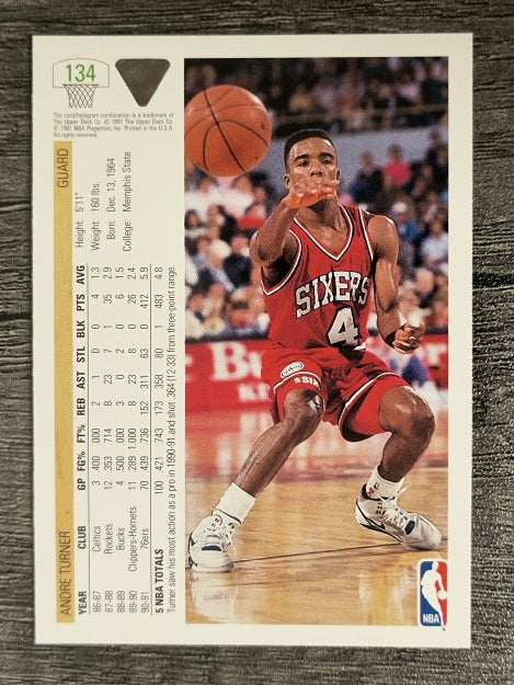 1991-92 Upper Deck #134 Andre Turner