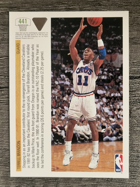 1991-92 Upper Deck #441 Terrell Brandon TP