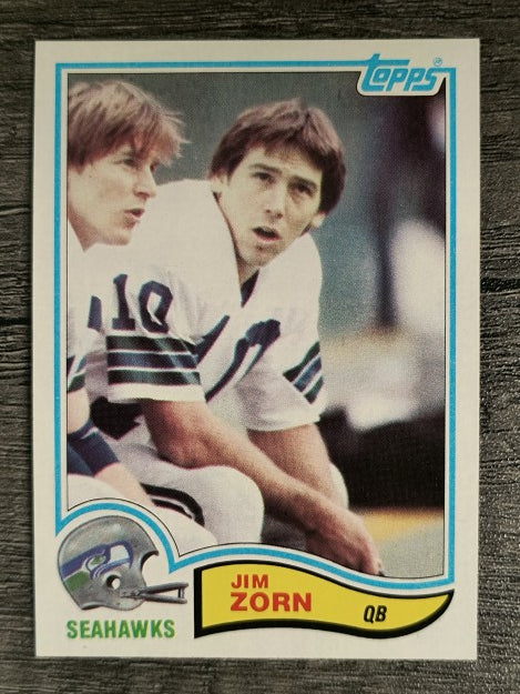 1982 Topps #255 Jim Zorn/Dave Krieg