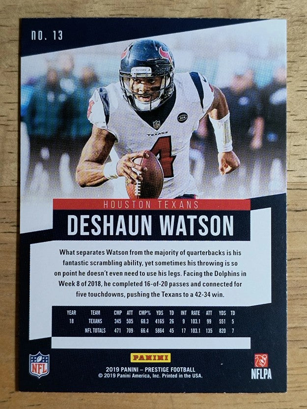 2019 Prestige #13 Deshaun Watson
