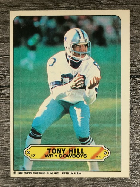1983 Topps Sticker Inserts #17 Tony Hill