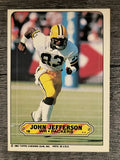 1983 Topps Sticker Inserts #18 John Jefferson